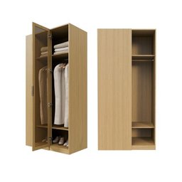Guarda Roupa Linear 1 Porta Reflecta Jade CabeCasa MadeiraMadeira - 6