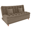 Ver imagem 2 de Sofa Cama 2 Lugares 185 Cm Duda Tecido Boucle F498 Marrom Milani Store