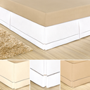 Ver imagem 5 de Saia box para cama Casal king algodao ponto palito 180 Fios veste fácil = hotel