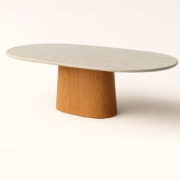 Mesa de Jantar Oblongo 137x90 Cm Freijó Tampo Mármore Branco Extra - 3