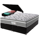 Ver imagem 1 de Cama Box Baú e Colchão Evolution Molas Ensacadas Queen Probel: Preto