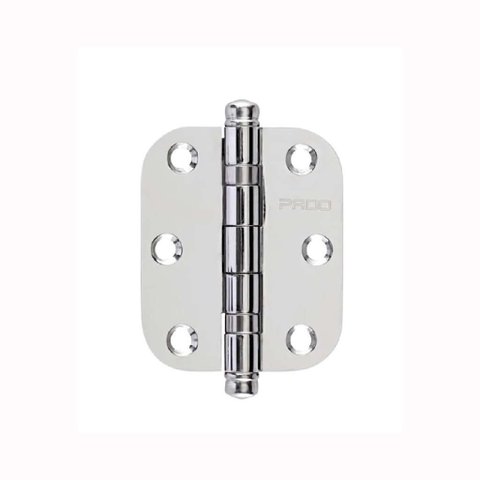 Dobradiça 3.1/2x3 Inox Polido Arredondado C/rolamento Sm3530