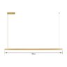 Pendente Led Linear Escritório 3000k 100cm Dourado Pd2262 - 3