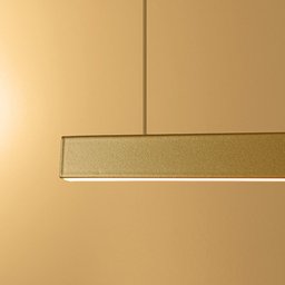 Pendente Led Linear Escritório 3000k 100cm Dourado Pd2262 - 5