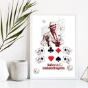 Ver imagem 2 de Quadro Zé Pelintra Salve A Malandragem 33x24cm - com vidro:Madeira preta