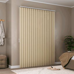 Persiana Vertical em Tecido Crisdan Largura 1,40 X 1,40 Altura Creme - 1