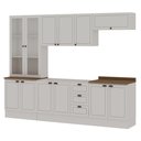 Ver imagem 2 de Cozinha Completa 5PÇS 12PTS 3GAV Americana Branco com Rodapé