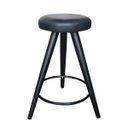 Ver imagem 1 de Banqueta Preta Pé Palito Media para Cozinha Bar Balcão 60cm