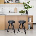 Ver imagem 2 de Banqueta Preta Pé Palito Media para Cozinha Bar Balcão 60cm