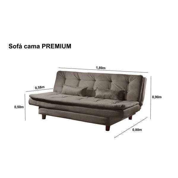 Sofa Cama 3 Lugares Premium Ref 07  - 4