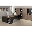 Ver imagem 3 de Mesa Escritório Web40 1,90 X 1,60 C/ Armário Ameixa / Preto