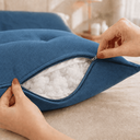 Ver imagem 4 de Almofada Encosto Triangular Cama Leitura Cabeceira Suede
