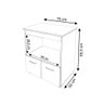 Balcão de Cozinha P/ Microondas Forno Elétrico Multiuso Angela - Preto Savana - 4