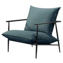 Ver imagem 1 de Poltrona Decorativa Linho Azul Agnes