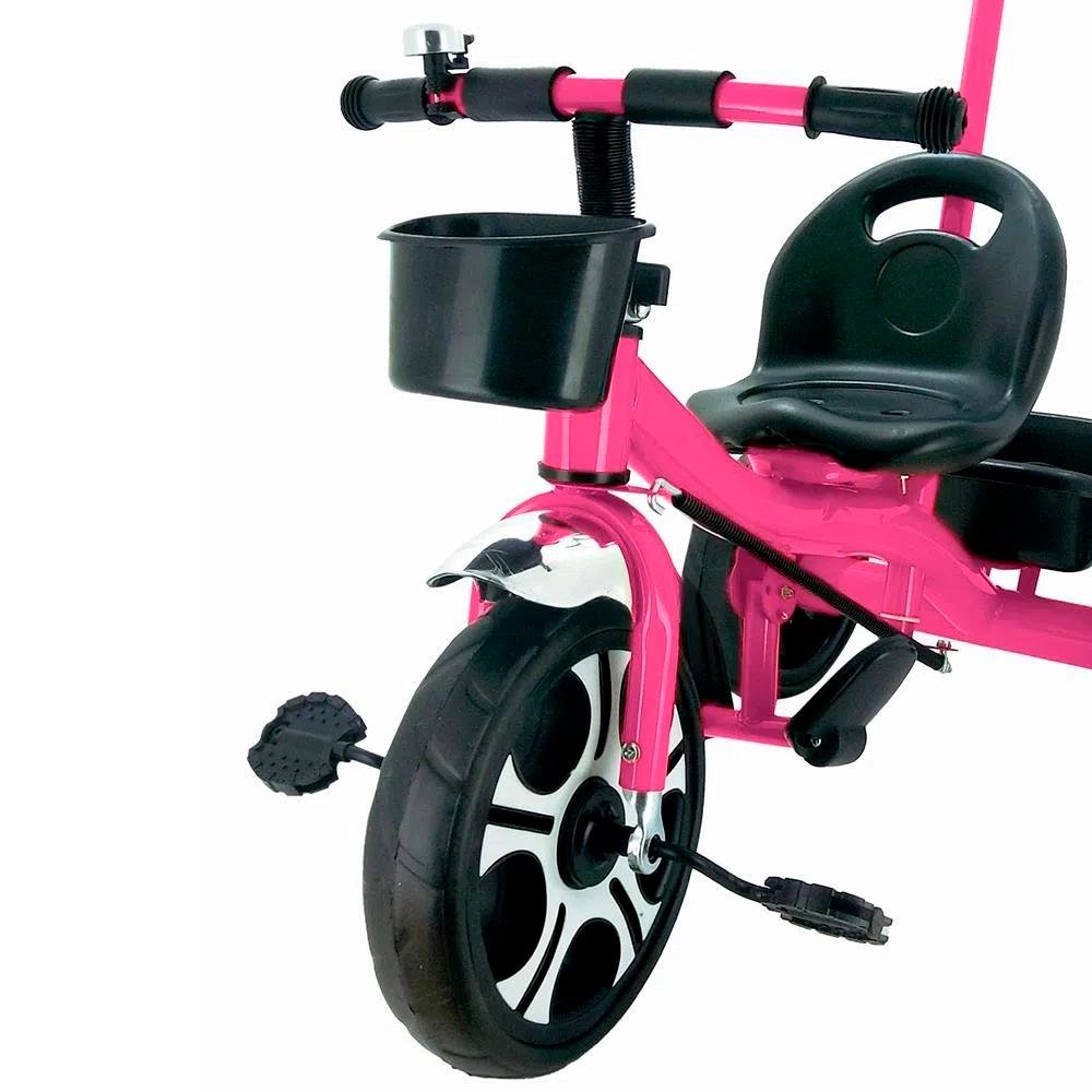 Triciclo Infantil Com Apoiador Até 25 Kg Zippy Toys Rosa - 2