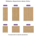 Ver imagem 6 de Guarda-roupa Infantil 122cm 4 Portas e 2 Gavetas Realeza Multimóveis Mp4453 Branco/madeirado