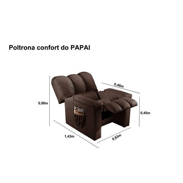Poltrona do Papai Confort REF 07 Luxury Estofados - 4