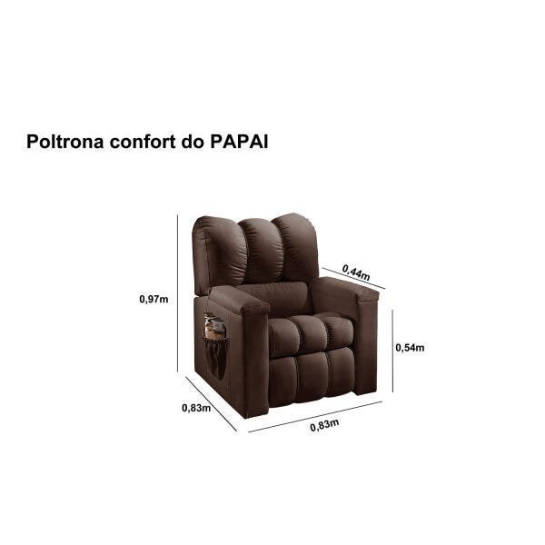 Poltrona do Papai Confort REF 07 Luxury Estofados - 6