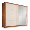 Ver imagem 2 de Guarda-Roupa Casal com 8 Espelhos Palace Off White/Cinamomo