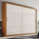 Ver mais imagens de Guarda-Roupa Casal com 8 Espelhos Palace Off White/Cinamomo