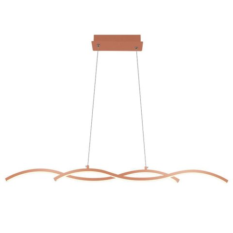Lustre Pendente Quality Twine 1339 com Led Bivolt Cobre