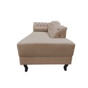 Ver imagem 6 de Recamier Decorativo Divã Styllus Lado Direito Suede Bege