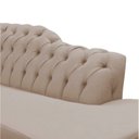 Ver imagem 3 de Recamier Decorativo Divã Styllus Lado Direito Suede Bege