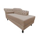 Ver imagem 4 de Recamier Decorativo Divã Styllus Lado Direito Suede Bege