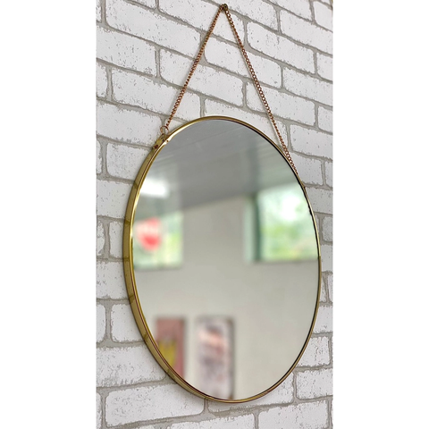Espelho Decorativo Redondo com Alca 30*30*1,1cm