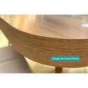 Ver imagem 4 de Conjunto: Mesa Sala Jantar Stellar 1598 Aço c/ Tampo Madeirado 120x80cm e 4 Cadeiras 1738 Rose/