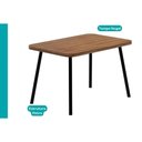 Ver imagem 5 de Conjunto: Mesa Sala Jantar Stellar 1598 Aço c/ Tampo Madeirado 120x80cm e 4 Cadeiras 1738 Rose/