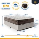 Ver imagem 3 de Cama Box Baú com Colchão de Espuma D70 Pillow In Ultra Dream Queen 158cm