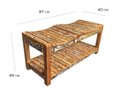 Ver imagem 1 de banqueta sapateira Banco Madeira Demolição hall entrada banheiro quarto recamier pátina branca