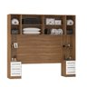 Jogo de Quarto Modulado Irlanda Mesa de Cabeceira e Painel - Amendola Touch/ Branco Demóbile - 2