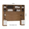 Jogo de Quarto Modulado Irlanda Mesa de Cabeceira e Painel - Amendola Touch/ Branco Demóbile - 3