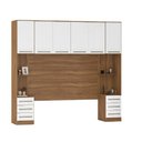 Ver imagem 1 de Jogo de Quarto Modulado Irlanda Mesa de Cabeceira e Painel - Amendola Touch/ Branco Demóbile