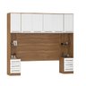Jogo de Quarto Modulado Irlanda Mesa de Cabeceira e Painel - Amendola Touch/ Branco Demóbile - 1