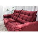 Ver imagem 3 de Sofá Retrátil e Reclinável Ipanema 1,50m em Tecido Veludo C/pillow Nos Braços - Montagem Inclusa:bor