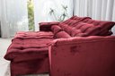 Ver imagem 6 de Sofá Retrátil e Reclinável Ipanema 1,50m em Tecido Veludo C/pillow Nos Braços - Montagem Inclusa:bor