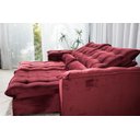 Ver imagem 6 de Sofá Retrátil e Reclinável Ipanema 1,50m em Tecido Veludo C/pillow Nos Braços - Montagem Inclusa:bor