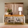 Buffet para Sala de Jantar 4 Portas Grecia:off White/naturalle - 6