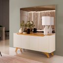 Ver imagem 3 de Buffet para Sala de Jantar 4 Portas Grecia:off White/naturalle