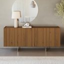 Ver imagem 1 de Buffet Aparador Lyon N02 4 Portas MDF 180cm Cinamomo e Champanhe Mpozenato