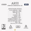 Ver imagem 3 de Lâmpada Led Ar111 Base Gu10 12w 2700k Dimerizável 24° Irc 95 127v