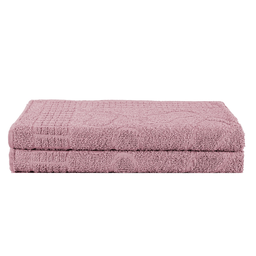 Kit 2 Tolhas De Piso Pezinho LuxuSoft BathMat Alta Absorção:Rosa Barroco - 1