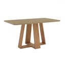Ver imagem 2 de Mesa de Madeira Lins 160 Cm com Vidro Nature - Henn
