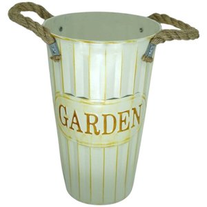 Vaso de Metal Elegante Design Sofisticado 15x25cm