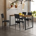 Ver imagem 2 de Conjunto de Mesa de Jantar com 4 Cadeiras Klm Store