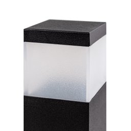 Poste Balizador Preto 20cm P/ Jardim Em Alumínio St2791 - 5