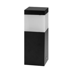 Poste Balizador Preto 20cm P/ Jardim Em Alumínio St2791 - 1